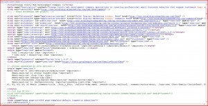 HTML code Web Design